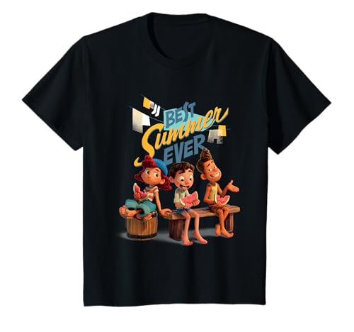 Niños Disney Pixar Luca Best Summer Ever Maglietta Camiseta