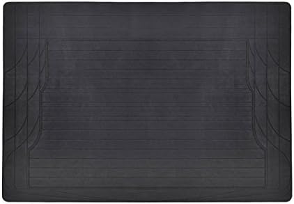 Motor Trend Heavy Duty Utility Cargo Liner Floor Mats for Car Truck SUV, Universal Trimmable to Fit, Foldable, Cargo & Trunk All Weather Protection, Black (MT-786-BK)
