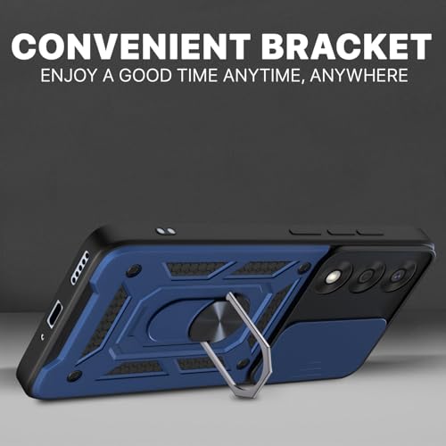 Image of AIBEX Back Cover for OnePlus Nord 5 5G | D10 Tough Armor Case | Sliding Camera Shield | 360 Protection | Kickstand Ring Holder | Military-Grade