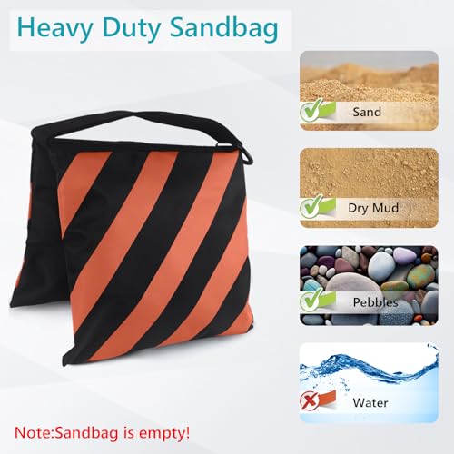 ABCCANOPY Photography Sandbag for Video Stand 4 Packs,Orange(No Sand) by ABCCANOPY - Used condition - Image 5