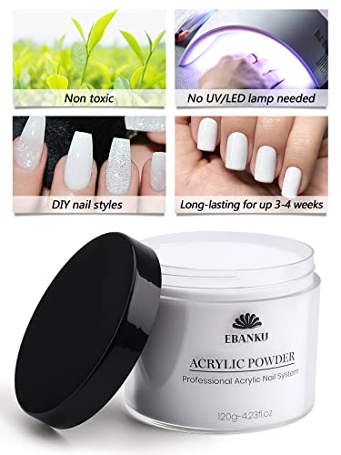 120g/4.23oz White Acrylic Powder - Image 3