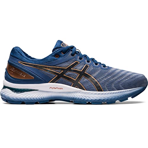 ASICS Men's Gel-Nimbus 22 Shoes, 6, Glacier Grey/Graphite Grey