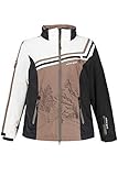 extra Ärmel-Skipass-Tasche Ulla Popken Damen große Größen Skijacke Multicolor 46/48 725340 90-46+
