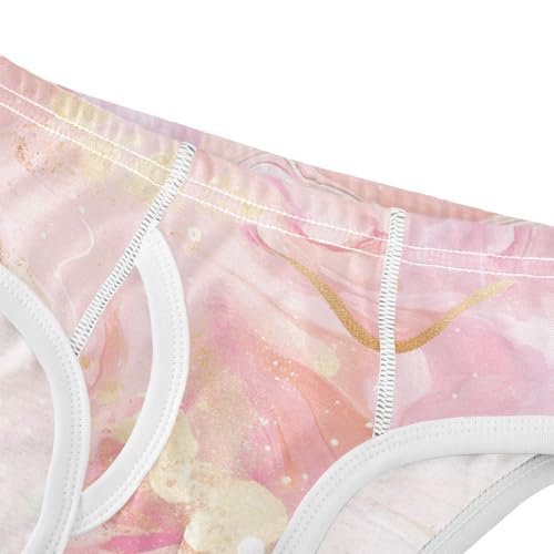 KLL Gold Glitter Pink Marble Boys Toddler Pure Cotton Nighttime Underwear Cute Children Panties4