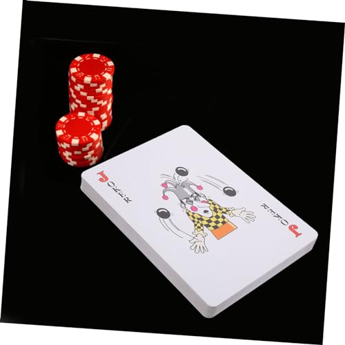 ibasenice Riesige Spielkarten Satz Großformat Große Pokerkarten Aus Beschichtetem Papier Party Requisiten Für Reisen Und Familienspiele – Bild 3