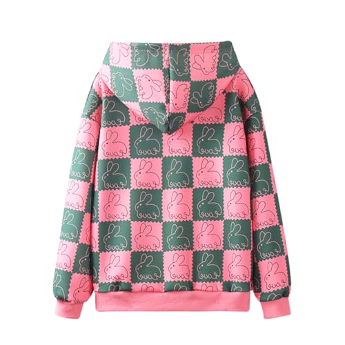 Image of WELAKEN Girls and Toddlers' Pullover Printed Hoodie Sweatshirt with Kangaroo Pocket