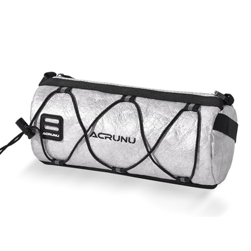 PYSD 自転車フロントバッグ ハンドルバーバッグ ショルダーバッグ ロードバイク/マウンテンバイク用 小物収納 防水 小型 軽量 通勤 サイクリングアクセサリー シルバー