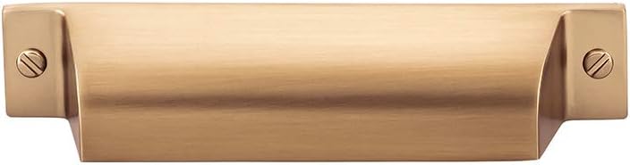 Top Knobs - TK773HB - Channing Cup Pull 3 3/4" - Honey Bronze - Barrington Collection
