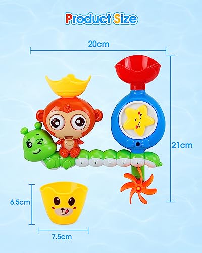 KmmiFF Bath Toys for 1 2 3 Year Old,Toddler Bath Toys for 1-5 Year Old Boys Girls Gifts,Baby Bath Toys 6-12 Months Sensory Toys for Autism,Birthday Gifts for Girls Boys Toys Age 2 3 4 Kids Bath Toys - Image 8