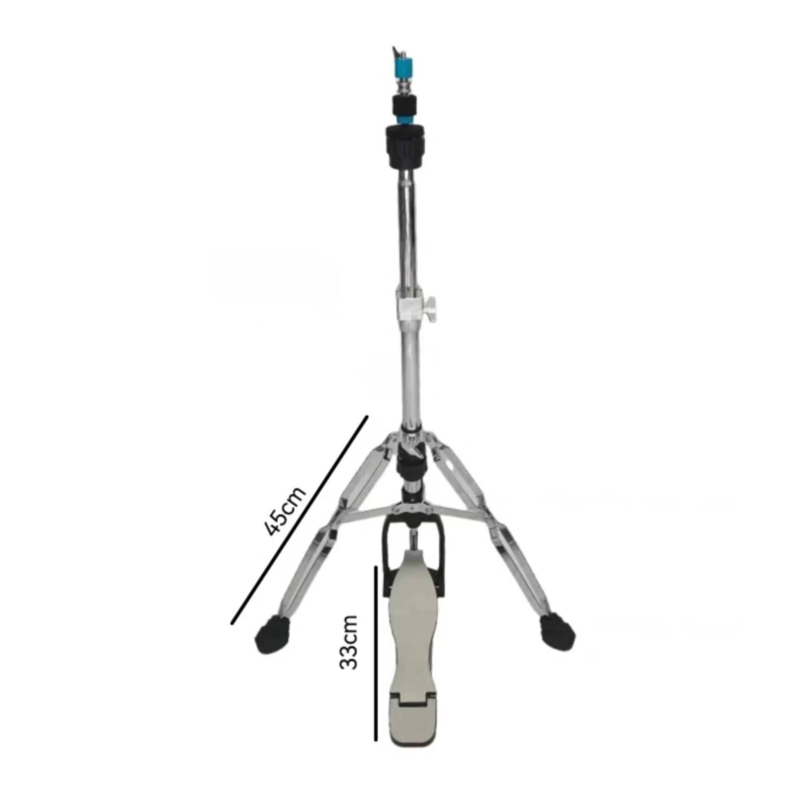 predolo Asta Hiasta per Piatti con Pedale Robusto Asta Piatto a pedaleHat Professionale Stativo per Batteristi, Concerti, Sala Prove, Diametro Tubo 28 Mm