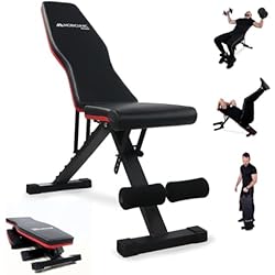 Mobiclinic® Fitness, Banco de musculación, Plegable, Soporta 200kg, Asiento y respaldo regulable, FlexFit, Multifunción, Banco de pesas, Entrena Cuerpo completo, Resistente y estable, Gym en casa