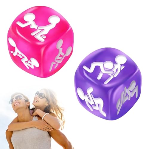 2 teiliges Würfelspiel-Set Sexstellungen,Sexstellungen für Paare Erotikwürfel Sexstellungen Lehrbuch für Paare Würfelspiel Männer Geschenke für Männer
