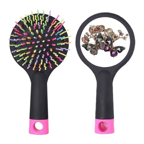 Brosse à cheveux Fleur et Art Déco avec base coussin pour un démêlage sans douleur