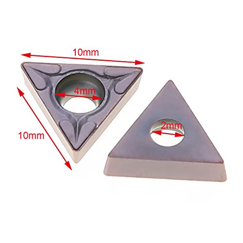 10 piezas plaquitas de carburo TCMT110204 para torneado miniatura 3