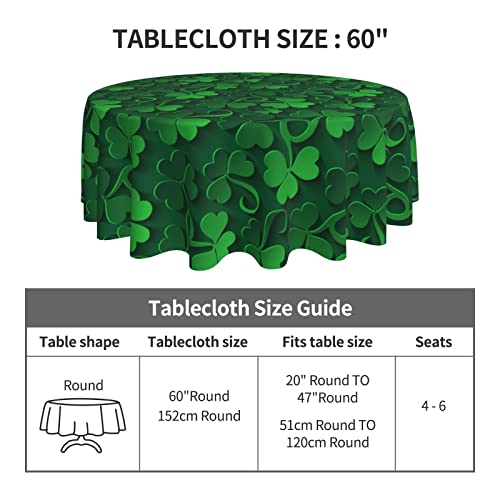 Nappe ronde de St Patrick anti-poussière pour protéger votre table - 5