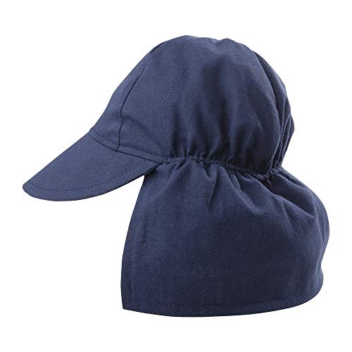 Flap Happy Baby Sun Hat | Toddler Hat with Flap to Protect Kids from Sunburn| UPF 50+ Highest Certified UV Sun Protection | Navy, Small