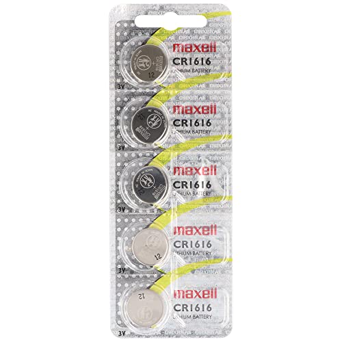 AccuCell Lot de 5 piles au lithium CR1616 IEC CR1616 avec 3 V et 50 mAh