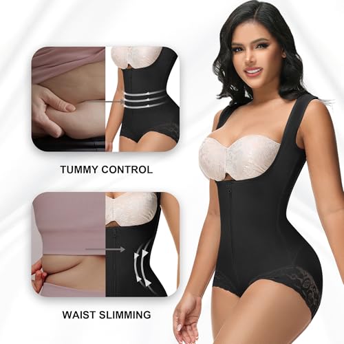 Image of M MYODRESS Fajas Colombianas Moldeadoras Shapewear Tummy Control Full Body Shaper Post Surgery Compression Garment Shaping