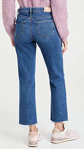 PAIGE Women's Noella Mid Rise Straight Leg in Sledge Destructed3