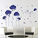 artaslf DIY liliowe kwiaty dekoracja ścienna zdejmowana naklejka winylowa nowoczesna sztuka mieszkanie dekoracyjna tapeta do sypialni 60 x 90 cm