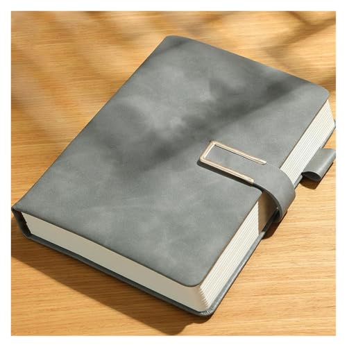 Carnet A5 de luxe pour les affaires finition souple gris clair premium