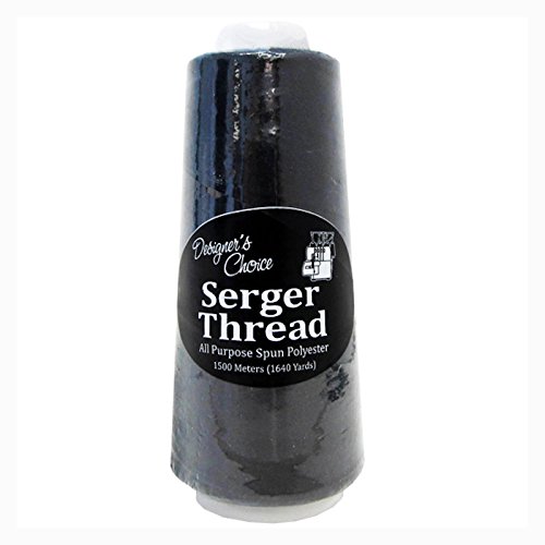 Set de 12 Carretes de Hilo Serger Negro y Blanco miniatura 3