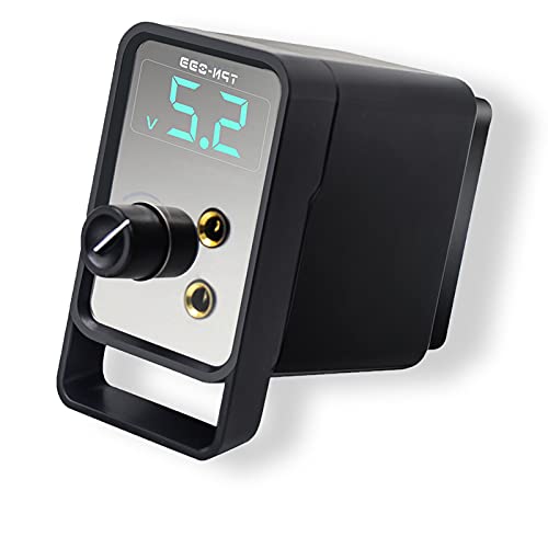 LEEYUKA Tattoo Power Supply - LED Tattoo Power Supply Digital Rotary Tattoo Machine Gun Power Supply with RCA Tattoo Foot Pedal Connection Port for Tattoo Supply