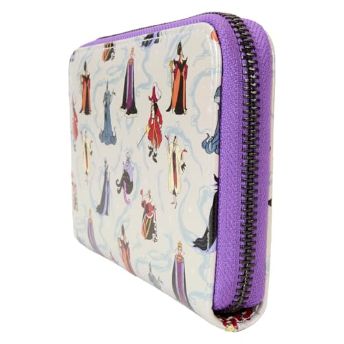 Loungefly Disney Villains Iridescent Zip Around Wallet2