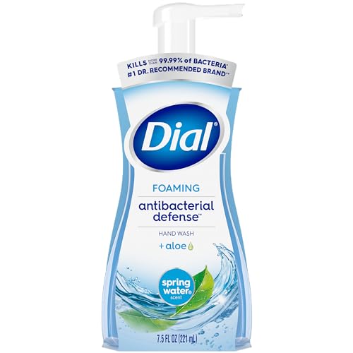 Image of Dial Antibacterial Foaming Hand Wash, Spring Water, 7.5 fl oz (Pack of 2)
