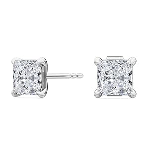 1-5 Carat (ctw) White Gold Asscher ...