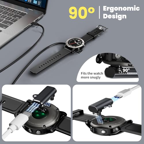 USB C to Watch Charger Cable Adapter Compatible with Garmin 3-Pack - image 2