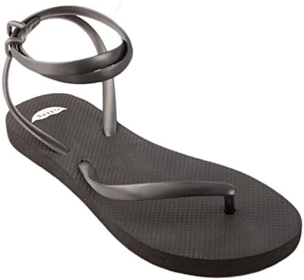 FLEEPS Women's Onyx Black Flip Flop Sandals - Unique, Stylish, Comfortable Flip-Flop That Gives Back to Women's Education