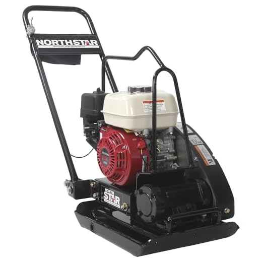NorthStar Close-Quarters Plate Compactor -with 5.5 HP Honda GX160 Engine