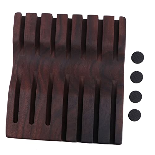 BIUDECO Wooden Scissors Storage Holder Barber Shop Scissors Display Rack Hairdressing Tools Display Stand