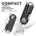 Multitool Pocket Knife, EDC Folding Knives, Small multitool with Bottle Opener Mini Pry Tool, Gifts for Men Dad Everyday Carry (black)