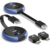 Émetteur et Récepteur HDMI sans Fil, 4K/5G HDMI Wireless Portée 164FT/50M Récepteur Vidéo/Audio en Streaming HD de Caméra/PC/Portable/PS5/Blu Ray vers Moniteur/Projecteur, Prise en Charge Multilingue