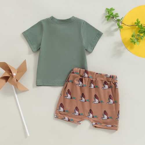 Baby Boy Summer Outfit 2PCS Cartoon Tee Tops and Shorts Set for Toddler Newborn Boys 6 12 18 24M 2T 3T4