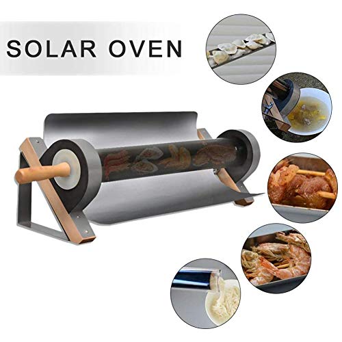 HMLIGHT Solar Oven 304 Stainless Steel Wild Barbecue Stove Portable Shelf Outdoor Vacuum Tube Grilling Box Water Boiling Machine