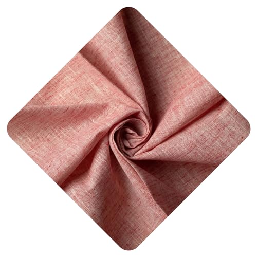 Image of Unstitched Cotton Fabric for Men and Women - Light Weight Trending Self Pattern Khadi Cotton Fabric Material (3 Meter, Light Pink)