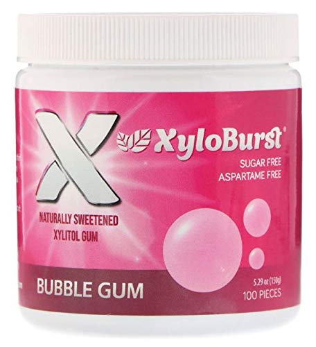 Miniatura 4 de XyloBurst Goma de mascar xilitol, sin aspartamo, sin azúcar, goma de mascar vegana, 100 unidades (paquete de 3) (goma de mascar)
