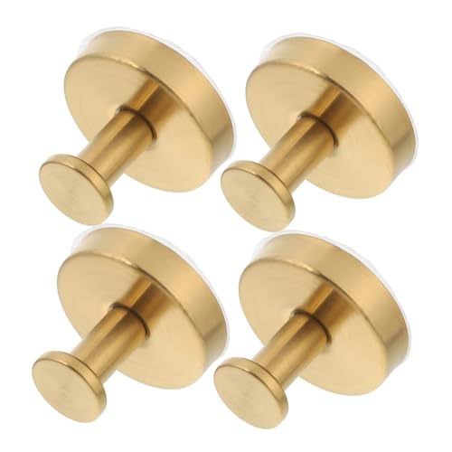 NUOLUX 4個ステンレス製吸盤フック ドリル不要 壁掛け簡単 浴室 キッチン対応 タオル バスローブ リース掛け用 耐荷重高くガラス ル 鏡に