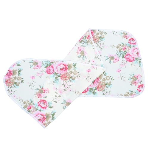Lurrose Funda para Tabla de Planchar Grande Resistente al Calor, Cubierta de Poliéster Patrón Floral, Protector Anti Manchas para Uso Doméstico y Planchado