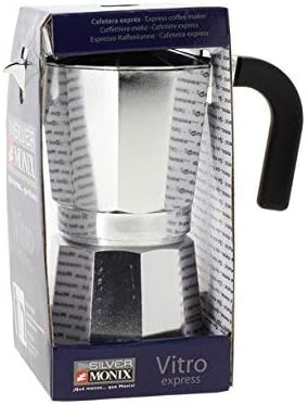 Monix M620009 Cafetera, Aluminio, Plata, 9 tazas : Hogar y cocina