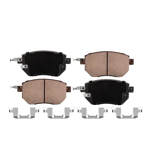 Image of Detroit Axle - Front Brake Pads for Nissan Altima Murano Maxima | INFINITI FX35 FX45, Ceramic Brake Pads w /Hardware Replacement