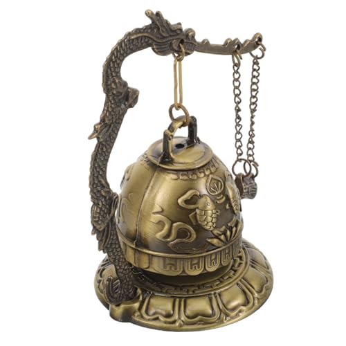 OFFSCH Decoración De Escritorio Adorno Vintage Campana De Aleación Diseño Artístico