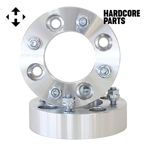 2Pc Atv Wheel Spacers 3" (1.5 Inch Per Side) For 4X110 Bolt Patterns - Fits Honda Yamaha Grizzly Rhino Wolverine Big Bear Kodiak Rancher Foreman Trx250 250Ex Recon Trx300 300Ex 400 Yfm 450 600 660 700 #TOP1