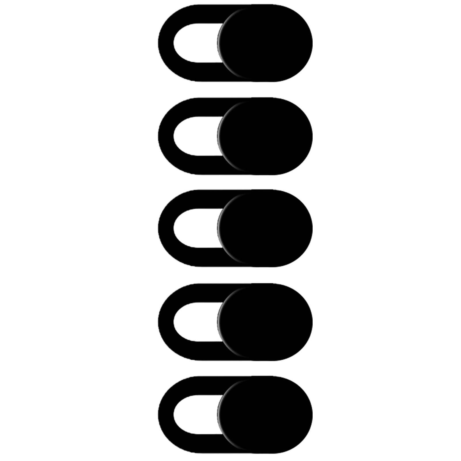 TENOC Webcam-Abdeckung, Kamera-Abdeckung für Laptop/Handy/iPad/PC/Tablet, schützen Sie Ihre Privatsphäre und Sicherheit, 5 Stück, Schwarz