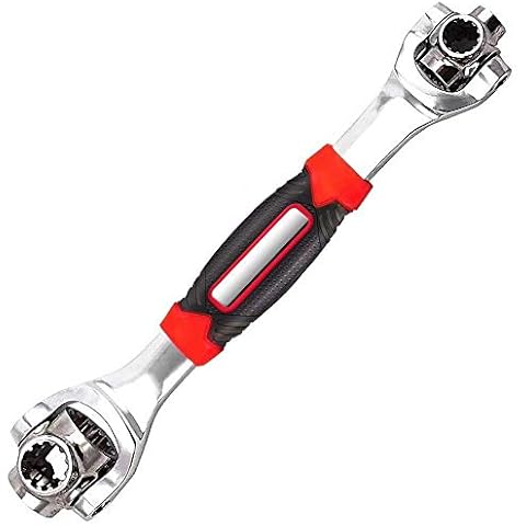 iPstyle Universal Wrench 48 in 1 Socket Wrench Multifunction Wrench Tool with 360 Degree Rotating Head, Spanner Tool for Home and Car Repair Cover