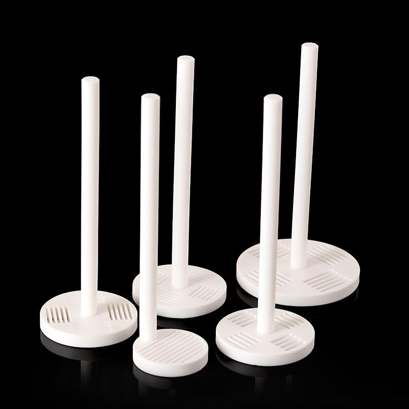 PTFE-Reinigungskorb for leitfähiges ITO/FTO-Glas und Siliziumchips – Präzisions-Reinigungsrahmen – 1 Stück(D80W1.5L26mm)