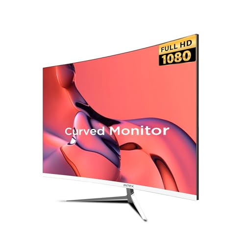 Image of Intex 24 Inch Curved Gaming Monitor | Full HD 1080p | 120Hz Refresh Rate | VA Panel | Frameless Display | Built-in Speaker | HDMI & VGA | Gaming & Entertainment
